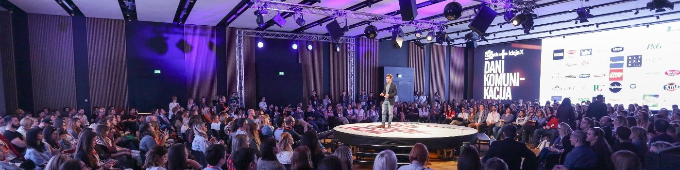 Philip speaking at a creator marketing conference